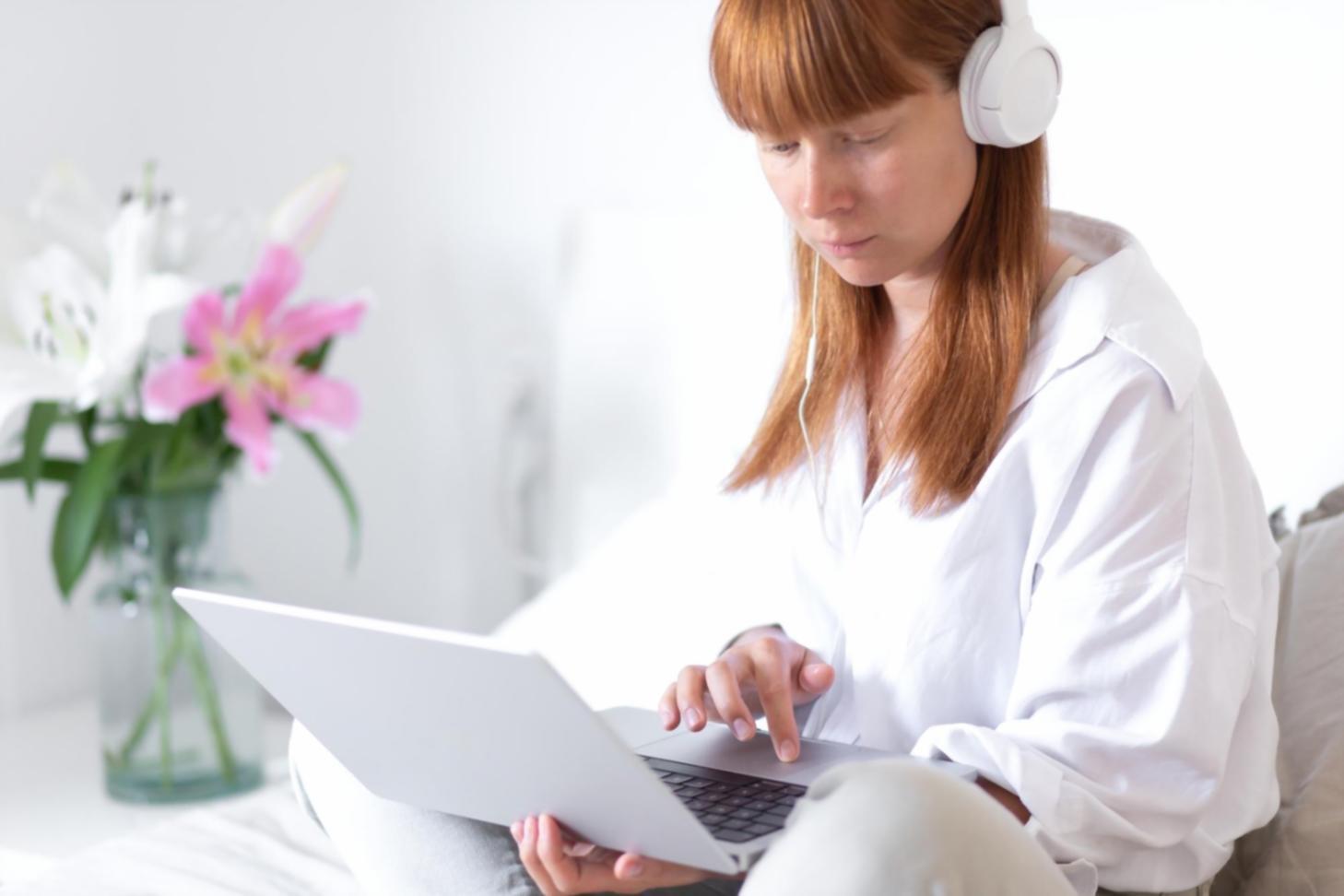 Modern workspace with financial planning tools and technology